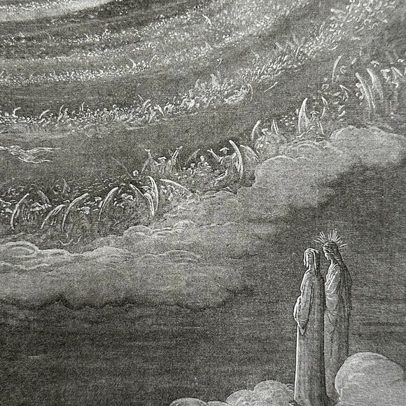 Dore, Paradise, Crystalline Heaven, Divine Comedy, Art Print, ~ 250803-WH 705 - Picture 3 of 4